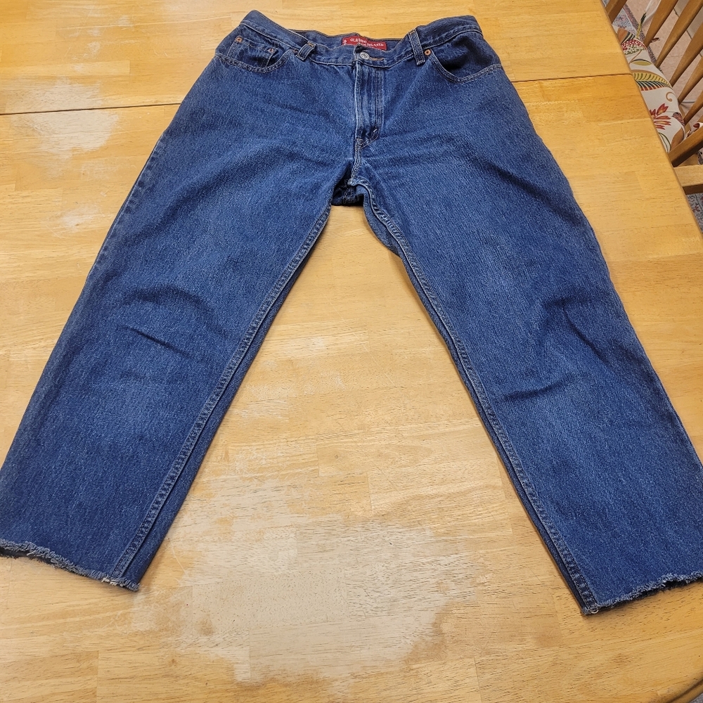 Levi's Jeans Classic Relaxed 550 Tapered Denim Women Size 12 Blank Tab